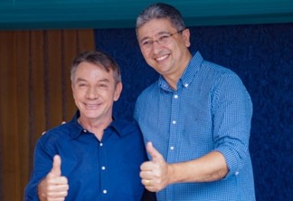 O governador Antonio Denarium e o vice-governador Edilson Damião (Foto: Secom-RR)