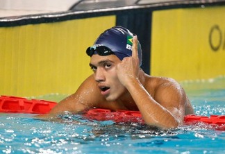 O nadador roraimense Pedro Henrique Medrado em seu primeiro sul-americano de natação (Foto: Satiro Sodré/CBDA)