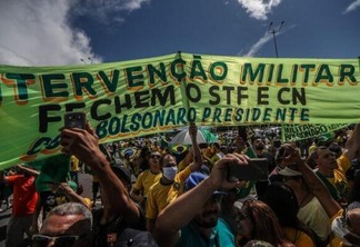Manifestação em Brasília (Foto: Gabriela Biló/Estadão Conteúdo)