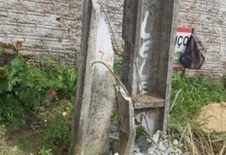 Segundo moradores, estrutura do poste está sustentada apenas pelos fios de alta tensão - Foto: Divulgação