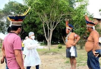 Visita à aldeia Xaary, do povo Wai Wai, que exige corpos de seus parentes para fazer o sepultamento (Foto: Ariene Susui/Ascom CIR)
