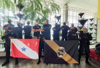 Dez servidores da Secretaria de Estado de Administração Penitenciária do Pará, chegaram a Roraima no início da semana (Foto: Divulgação)