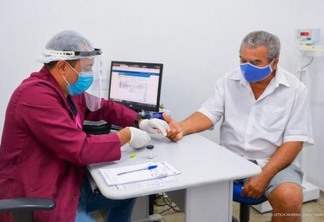 Análise das amostras foi feita apenas por testes rápidos (Foto: Letícia Moreira - Semuc PMBV)
