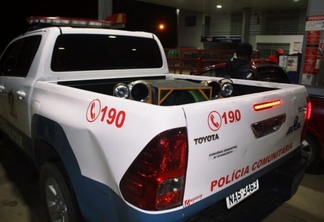 Um total de 19 caixas de som automotivo, popularmente conhecidas como ‘paredão’ foram apreendidas (Foto: Aldenio Soares)