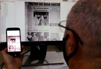 Edições do jornal impresso, de 1983 a 1998, podem ser pesquisadas no acervo da Biblioteca Nacional (Foto: Nilzete Franco/FolhaBV)