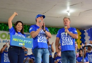 Deputado federal Nicoletti é candidato pelo PSL à Prefeitura de Boa Vista e a odontóloga Lidiane Vanderlei é candidata à vice-prefeita (Foto: Nilzete Franco/FolhaBV)