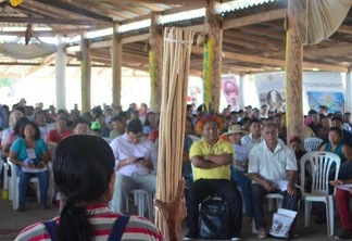 47º Assembleia Geral dos Povos Indígenas realizada no lago Caracaranã, região Norte de Roraima (Foto: Mayra Wapichana)