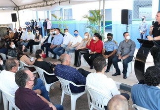A solenidade de inauguração da reforma da Cadeia Pública Masculina de Boa Vista, nesta segunda-feira, 26 (Foto: Nilzete Franco/FolhaBV)