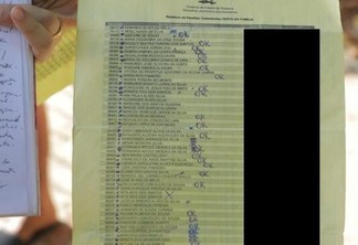 Denunciante apresentou lista de beneficiários que aguardam pagamento (Foto: Divulgação)