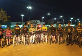 O grupo de 10 ciclistas foi chamado “Desafiando limites” e a expectativa é fazer o percurso em 24h (Foto: Arquivo pessoal)
