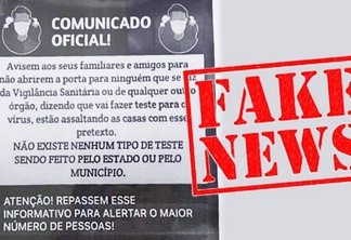 O comunicado trata-se de uma Fake News (Foto: Divulgação)