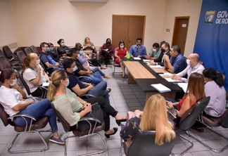 Reunião ocorreu na manhã desta quinta-feira (Foto: Neto Figueiredo/Secom-RR)