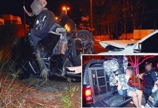 O condutor da caminhonete, um bacharel em direito, foi preso em flagrante no local do acidente (Foto: Aldênio Soares)