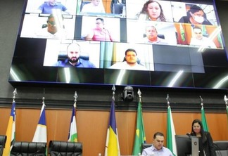 O projeto de decreto legislativo foi aprovado em sessão plenária remota (Foto: Tiago Orihuela/ALE-RR)
