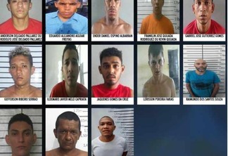 Os presos que estão foragidos cumprem pena por tráfico de drogas, assalto e homicídio (Foto: Divulgação)