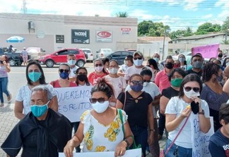 Manifestação feita pelos professores municipais (Foto: Divulgação)