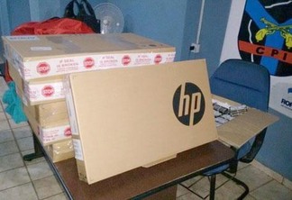 Ao todo, mil itens estavam sendo levados para Bonfim, sendo a maioria produtos de informática e outros eletrônicos (Foto: Divulgação)
