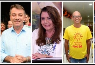 Anchieta Júnior, Antonio Denarium, Suely Campos, Fábio Almeida e Telmário Mota (Fotos: Arquivo/Folha)