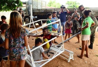 O abrigo do Jardim Floresta foi o primeiro a receber as ações de projeto itinerante (Foto: Nilzete Franco/Folha BV)