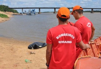 O corpo foi resgatado pelos bombeiros e removido do local por uma equipe do IML (Foto: Wenderson Cabral/Folha BV)