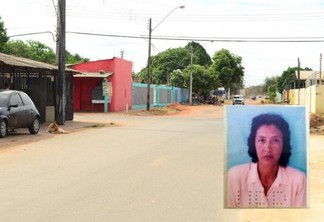 A vítima, Irene Pereira da Silva, morava na rua Sião, bairro Nova Canaã (Foto: Nilzete Franco/Folha BV)