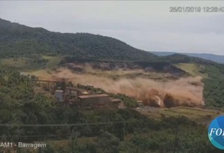 Vídeo mostra tsunami de rejeitos de minério arrastando parte de todo o complexo da Vale em Brumadinho (Foto: Divulgação)