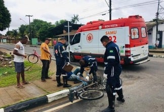 Um motorista atropelou um ciclista e a filha e não prestou socorro (Foto: Aldenio Soares)