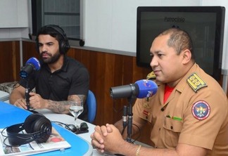 Subcomandante do CBM, coronel Anderson Carvalho, e o deputado Ranan Filho falam ao Quem é Quem (Foto: Arquivo Folha BV)