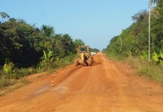 A rodovia BR-319 está atualmente precisando de asfalto e o governo federal prometeu melhorias (Foto: Remídio Monai)