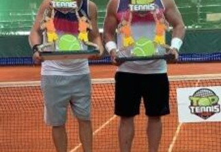 Cleber Rocha e Cristiano Thomé sagraram-se vencedores da Mini Copa Davis, na categoria Dupla Masculina (Foto: Divulgação)