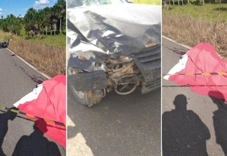 O acidente aconteceu na tarde de ontem, na RR-325 a 4km da sede de Alto Alegre (Foto: Divulgação)