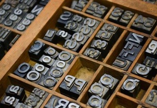 Tipografia é o local onde os materiais eram impressos com tipos, ou seja, peças de metal com formatos de letras (Foto: Felipe Ribeiro)