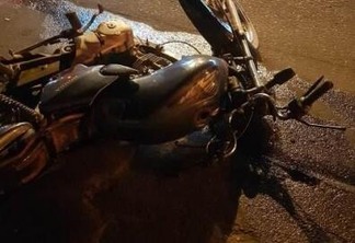 O acidente aconteceu após o motociclista ter passado direto pela rotatória (Foto: Divulgação)
