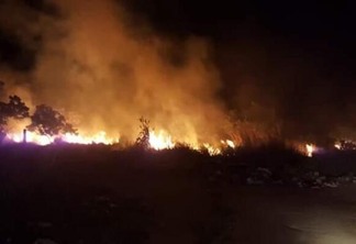 No local, as equipes verificaram que o incêndio estava localizado em uma área de lavrado (Foto: Divulgação)