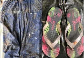 O corpo foi encontrado sem roupas, tendo próximo ao local, a presença de uma camisa de botões na cor azul e chinelos (Foto: Divulgação)