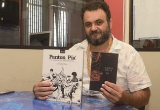 As obras são ‘Eu canto a noite’ e ‘Panton Pia – A história do Makunaima’ da editora wei (Foto: Nilzete Franco/FolhaBv)