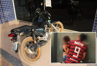 A motocicleta foi encontrada com diversas avarias, escondida em uma comunidade indígena do interior de Boa Vista (Foto: Aldenio Soares)