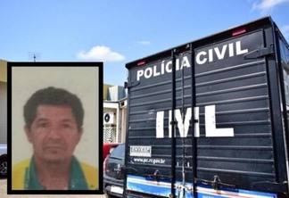 O corpo de Antônio Rosa de Jesus, 58, foi levado ao IML (Foto: Diane Sampaio/Arquivo Pessoal)