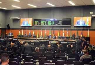 A sessão ocorrerá no Plenário Noêmia Bastos, que, por medidas de segurança, não será aberto à imprensa (Foto: Nilzete Franco/FolhaBV)
