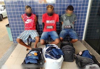 Os acusados foram encaminhados para a Delegacia de Polícia para adoção dos procedimentos cabíveis (Foto: Divulgação)