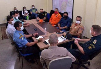 A reunião ocorreu no Comando Geral da Polícia Militar (Foto: Divulgação)