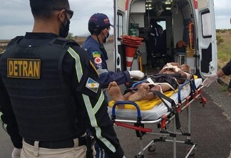 O Serviço de Atendimento Móvel de Urgência (SAMU) prestou o socorro e o conduziu ao Hospital Geral de Roraima (Foto: Divulgação)