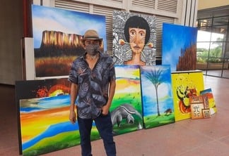 Edinel Pereira, contemplado pelo prêmio Anísio Fernandes de Artes Visuais do Governo de Roraima (Foto: Divulgação)