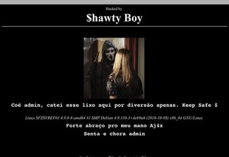 Site do Governo de Roraima foi hackeado (Foto: Reprodução)