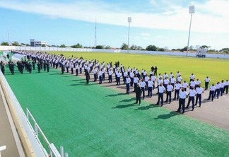Curso de formação para soldado da Polícia Militar de Roraima tem 386 participantes (Foto: Ederson Brito / Secom-RR)
