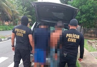 Dupla foi detida na manhã desta segunda (Foto: Polícia Civil)