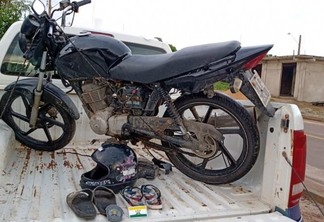 O suspeito teria confessado que furtou a moto para ser trocada por drogas na Guiana. (Foto: Reprodução)