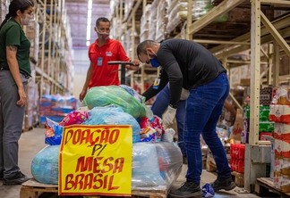 Mesa Brasil é programa de assistência do Sesc (Foto: Ascom Sesc)