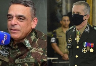 General Barros será substituído pelo general Shwingel no comando da Operação Acolhida a partir de setembro. (Foto/montagem: Arquivo Folha/Exército Brasileiro)