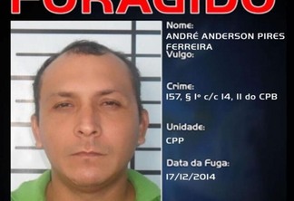 Ferreira é acusado  pelos crimes de furto e porte ilegal de armas. Além de ser suspeito de matar a namorada em 2014. (Foto: Divulgação)